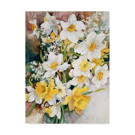 Joanne Porter 'Spring Daffodils' Canvas Art,18x24